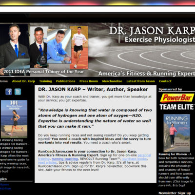 NEW SITE! RunCoachJason.com WordPress website design ($397 WordPress Special)