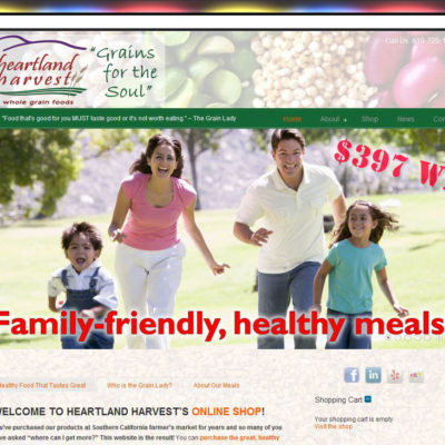 NEW SITE! Heartland Harvest Website Design($397 WordPress Special)