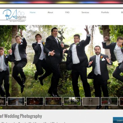 NEW SITE! Ben Aguirre Photography Website Design($397 WordPress Special)