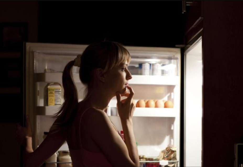 Plan Ahead Looking into fridge at night. (image)