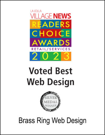 La Jolla Village News Readers Choice Award: Best Web Services (Image, silver award)